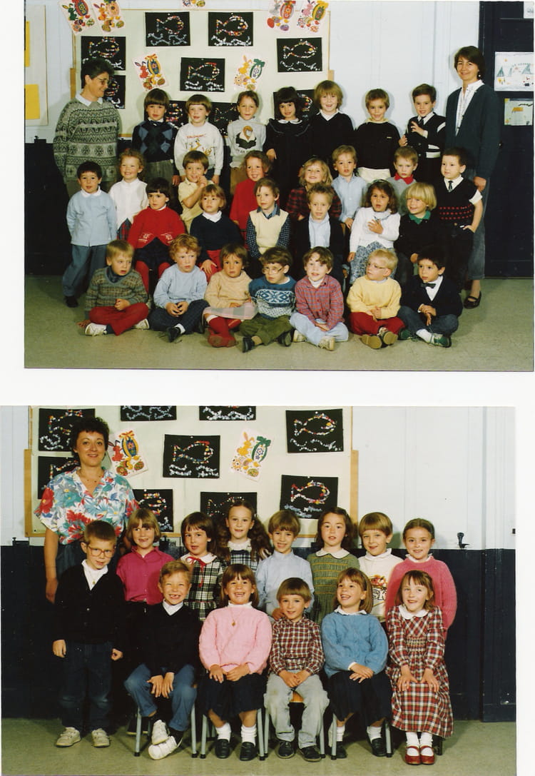 Photo de classe Grande section et maternelle de 1988, école Saint