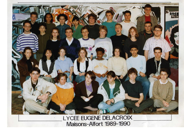 Photo de classe Terminale D de 1989, Lycée Eugene Delacroix Copains d'avant