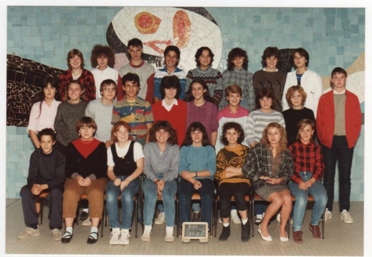Photo de classe Classe de 3 a en 1985 au college gerard philippe a