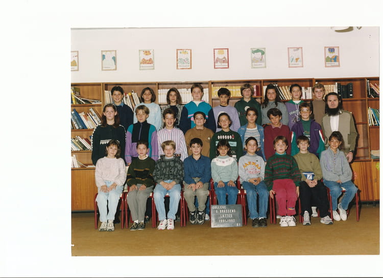 Photo de classe College 6J 1991 de 1991, Collège Georges Brassens ...