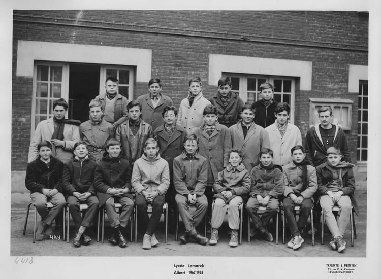Photo de classe Lycée Lamarck, place Emile Leturcq 5ème Moderne (1962