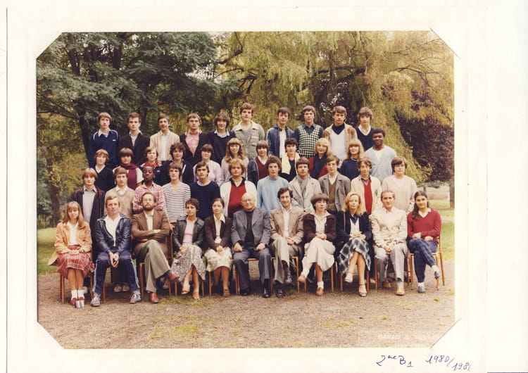 Photo de classe 2nde B1 1980/81 de 1980, INSTITUTION DU SAINT ESPRIT
