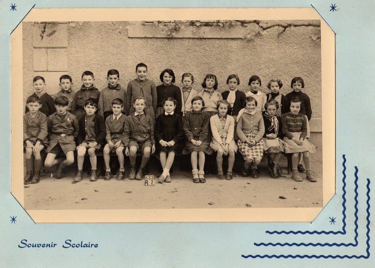 Photo de classe Cm2 de 1955, Ecole Magnac Bourg (Magnac Bourg) Copains d'avant