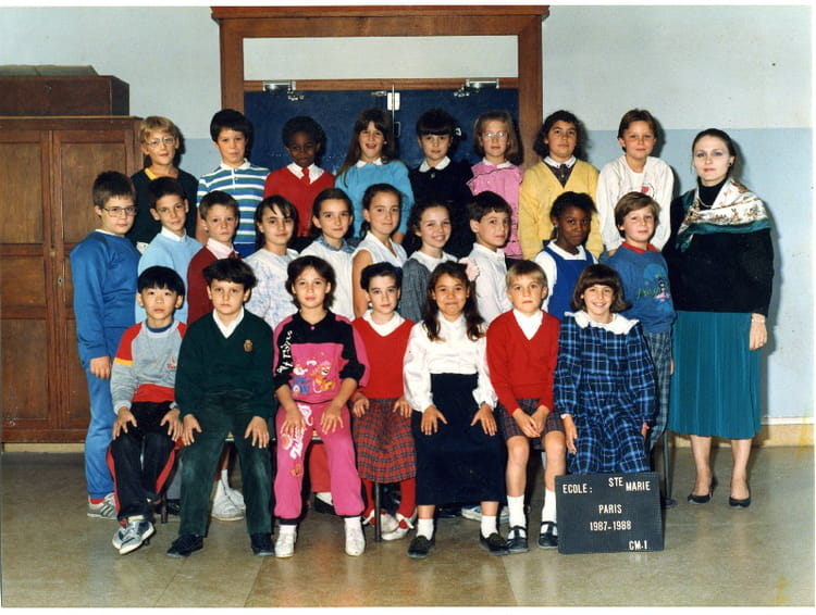 Photo de classe Cm1 de 1988, ECOLE SAINTE MARIE - Copains d'avant