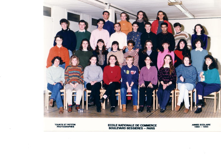 Photo de classe BTS compta 2è année de 1993, ECOLE NATIONALE DE ...