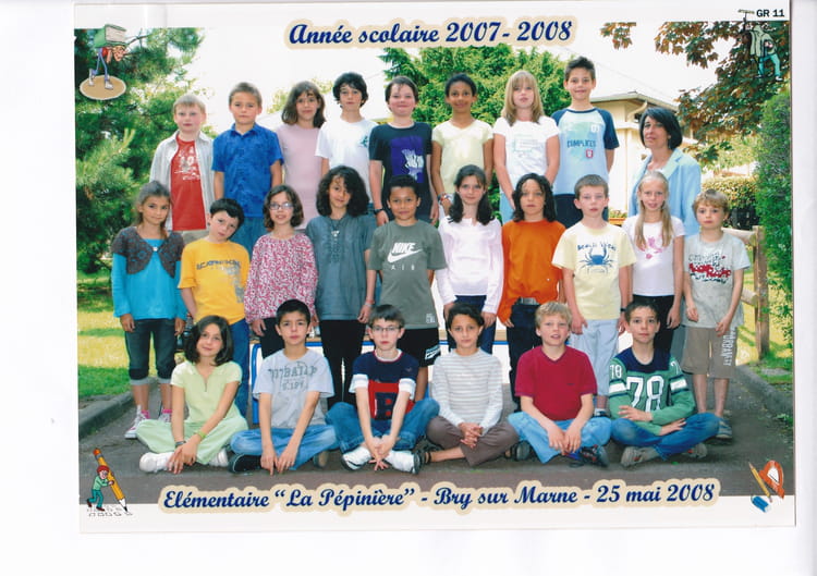 Photo de classe Ecole La Pépinière Bry sur Marne 2007/08 de 2008, ECOLE LA PEPINIERE Copains d Photo de classe Ecole La Pépinière Bry sur Marne 2007/08 de 2008, ECOLE LA PEPINIERE Copains d
