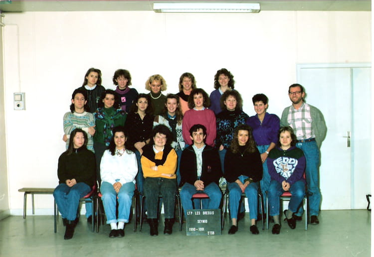 Photo de classe BTS Secrétariat 2ème année - 1991 de 1991, Lycée ...