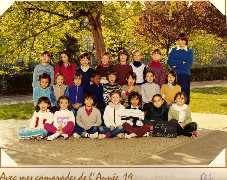 Photo de classe CE1 de 1981, ECOLE LES Copains d'avant