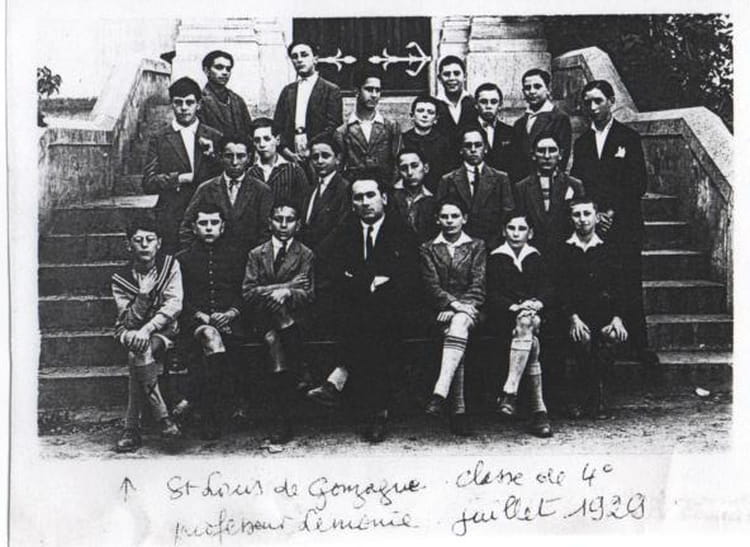 Photo de classe St Louis de Gonzague de 1929, Collège Saintlouis De