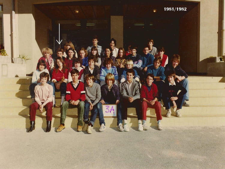 Photo de classe 3eme A de 1982, Collège De La Colle Sur Loup Copains