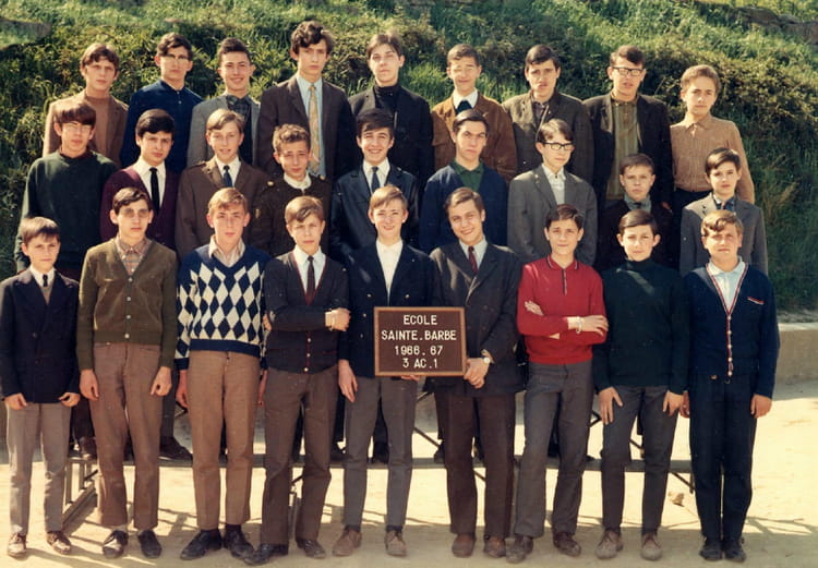 Photo de classe 3ème AC.1 1966/1967 de 1966, Lycée Saintebarbe