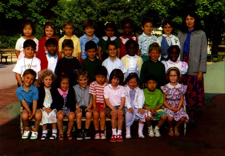 Photo de classe Grande section de maternelle de 1991, Ecole Jean