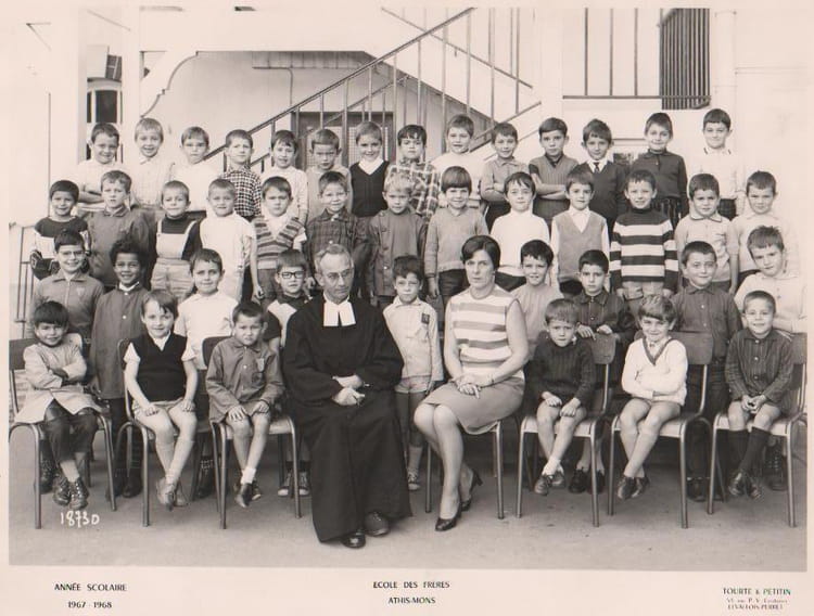 Photo de classe école des freres( st joseph )8em de 1967, ECOLE SAINT