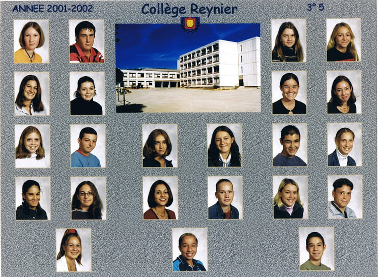 Photo de classe 3°5 de 2001, Collège Reynier - Copains d'avant