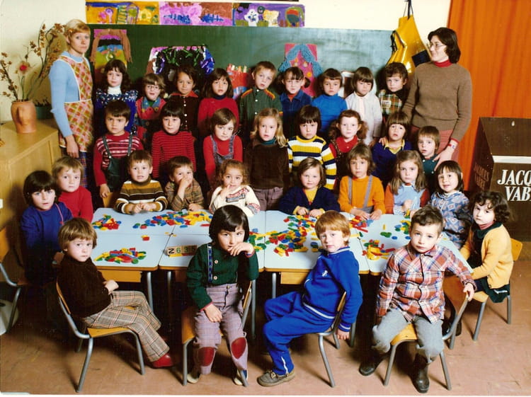 Photo de classe MS 1976/1977 de 1976, Ecole Pontmarchand Copains d'avant