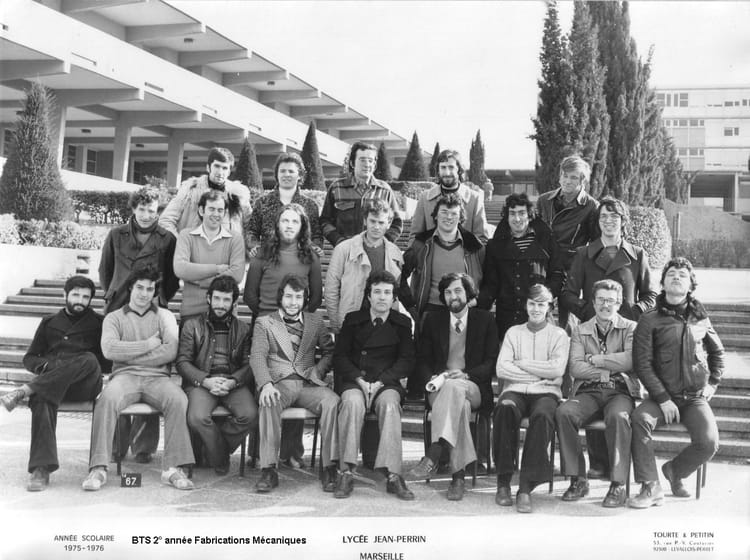 Photo De Classe BTS 2 me Ann e Fabrications M caniques De 1975 Lyc e 