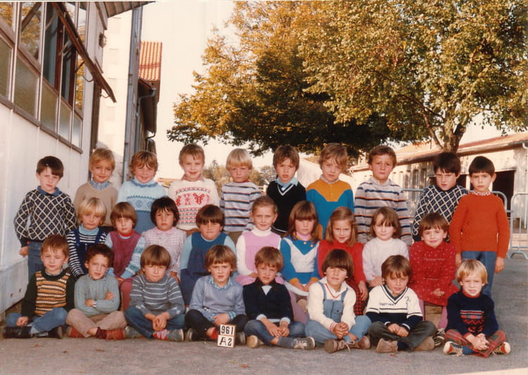 Photo de classe Maternelle de 1982, Ecole Les Marronniers (Roumazieres