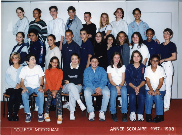 Modigliani Colage Photo de classe 3em 3 de 1997, Collège Modigliani - Copains d'avant