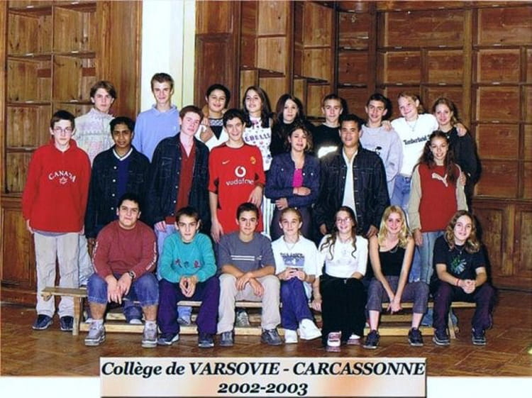 Photo de classe 3 ème A de 2002, Collège Varsovie - Copains d'avant