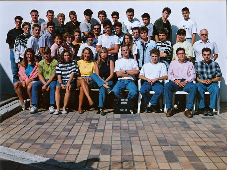 Photo de classe BTS 1 VO de 1991, Lycée Agricole - Copains d'avant
