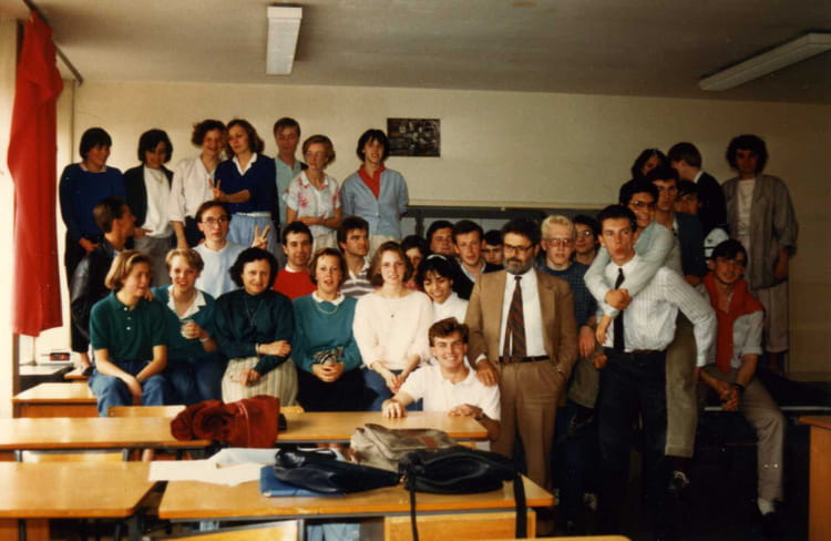 Photo de classe 1ère année BTS compta de 1986, Lycée Jean Moulin ...