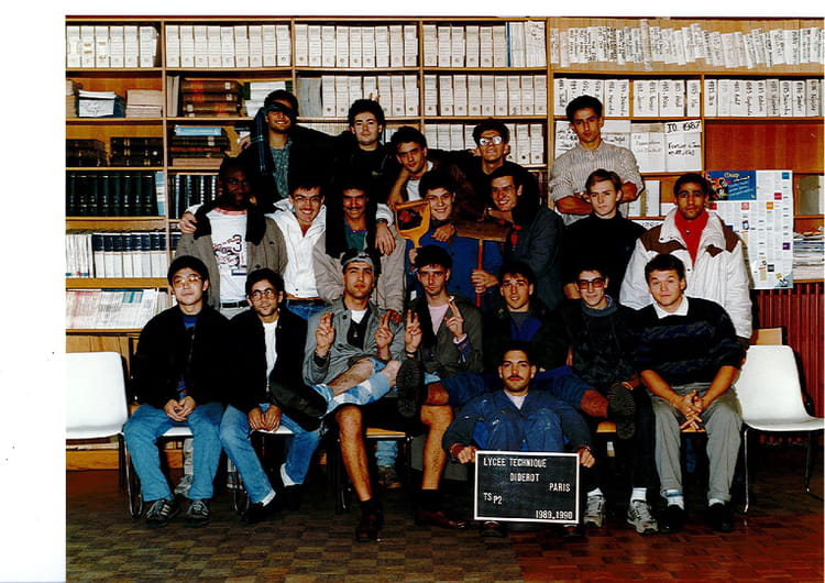Photo de classe BTS Productique 2ème année de 1990, Lycée Diderot ...