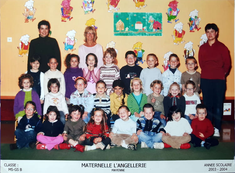 Photo de classe Moyenne section de 2003, Ecole Maternelle L'angellerie ...