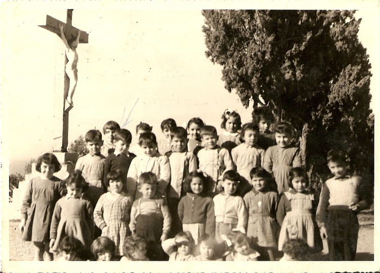 Photo de classe MATERNELLE de 1954, Ecole Sainte Monique Notre Dame D
