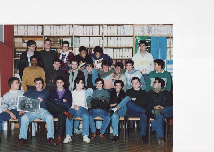 Photo de classe BTS electrotechnique ET1 de 1991, Lycée Diderot ...