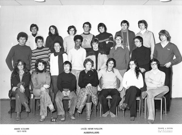 Photo de classe Terminale C de 1978, Lycée Henri Wallon Copains d'avant