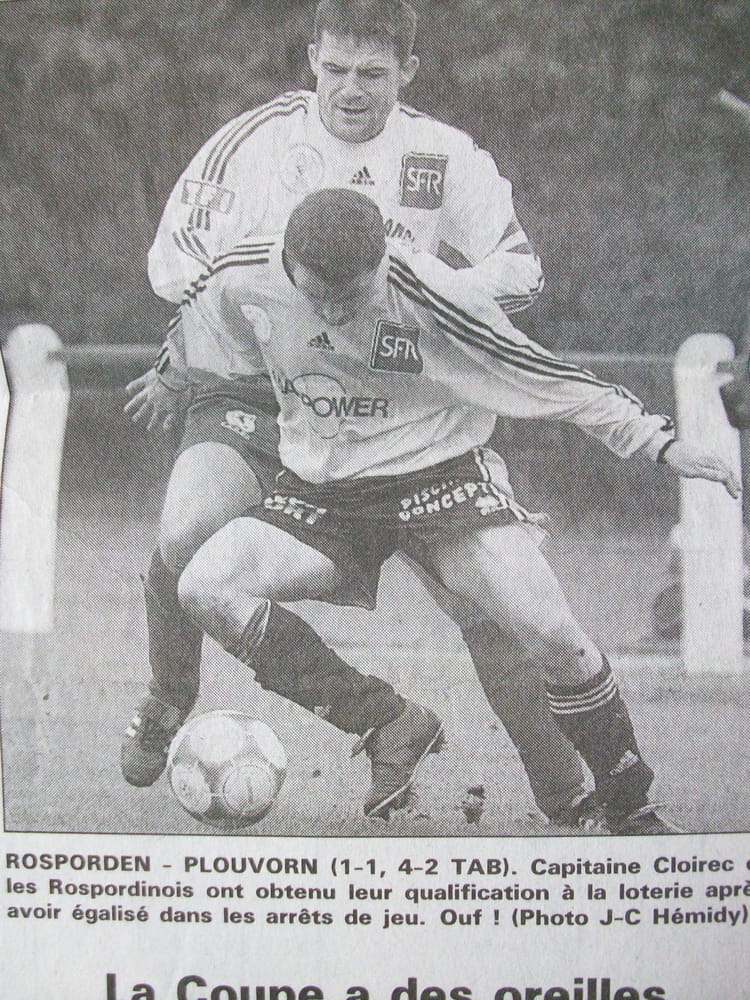 Photo de classe 6 eme tour de coupe de france de 2001, FCR Copains d