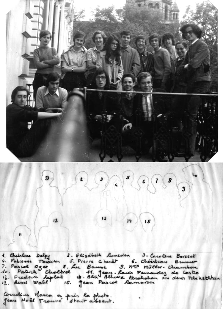 Photo de classe Lycée Français de Londres Première C 1970_1971 de 1971 ...