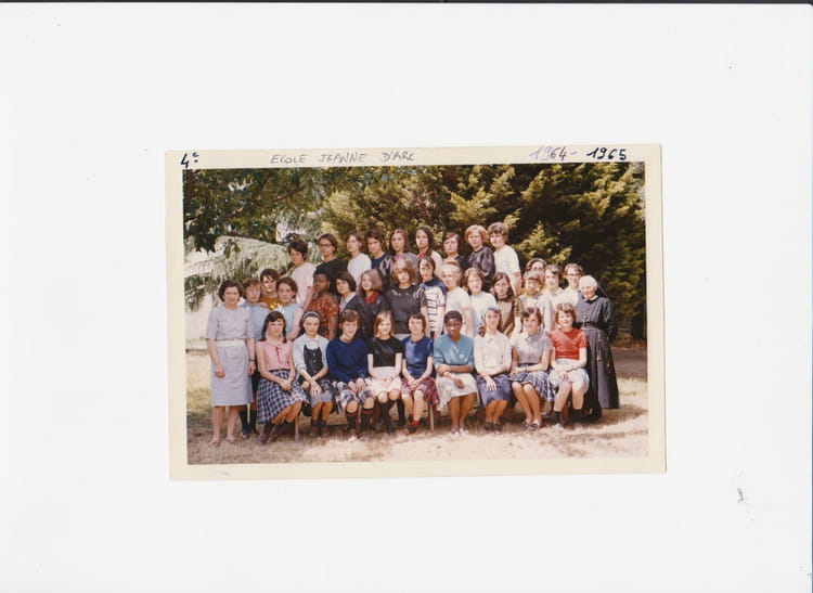 Photo de classe 4ème Collège Jeanne d'Arc RENNES de 1965, Collège Ste