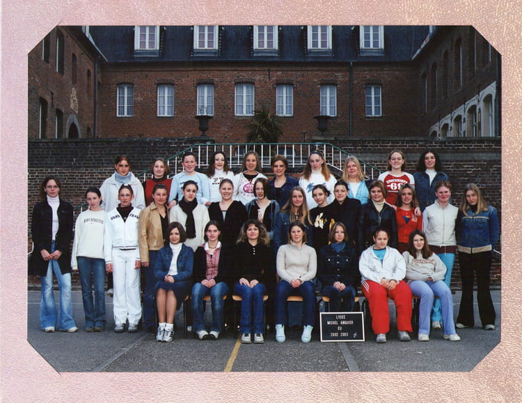 Photo de classe Seconde 1 année 2002/2003 de 2003, Lycée Michel Anguier ...