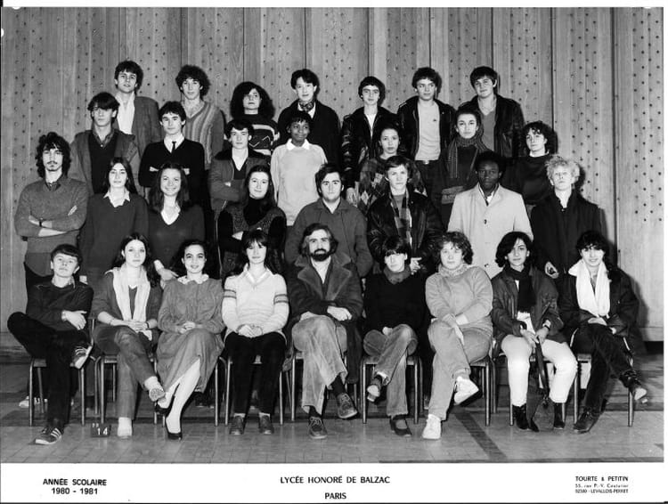 Photo de classe Terminale 1 B de 1980, Lycée International De Paris