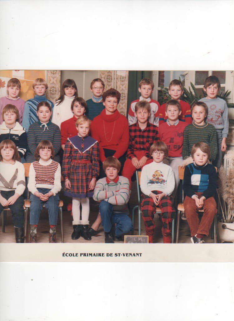 Photo de classe CM1 de 1985, Ecole Alphonse De Lamartine (Saint Venant