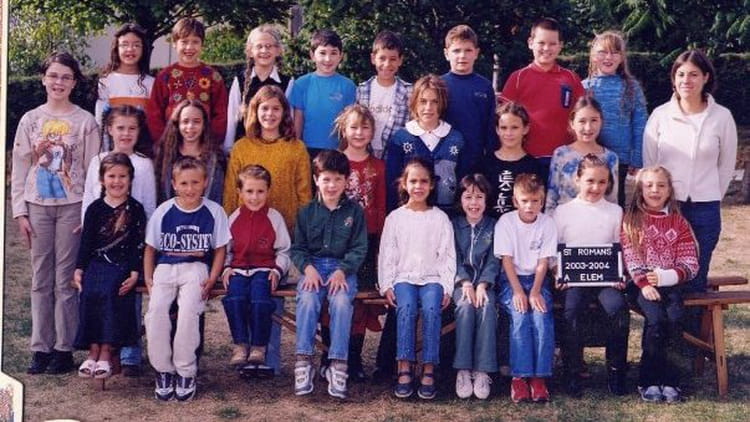 Photo de classe 2003 a 2004 de 2003, Ecole Primaire (Saint Romans Les