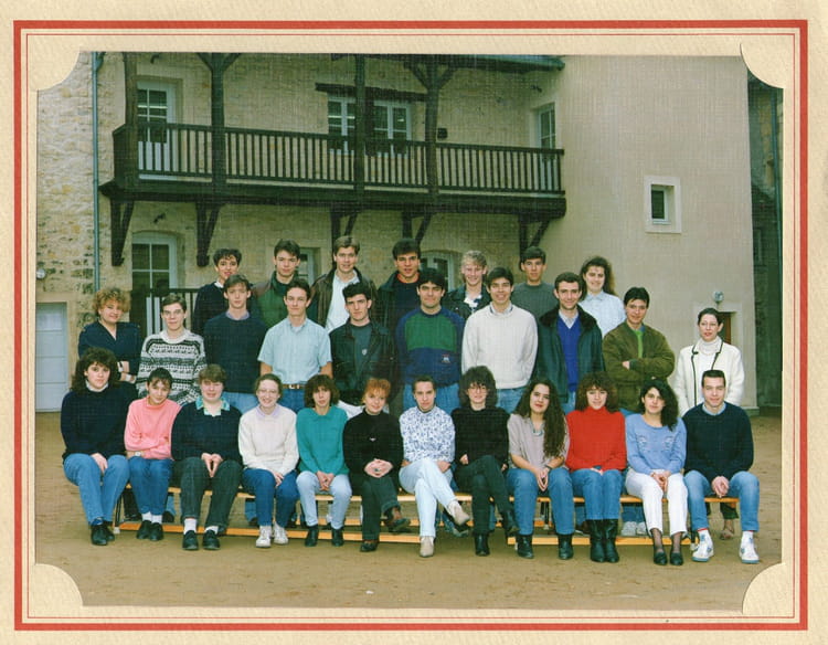 Photo de classe 1ERE G2 90/91 de 1990, Lycée L'esperance - Copains d'avant