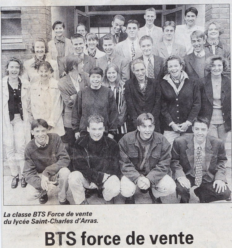Photo de classe BTS Force de vente St Charles de 1996, Lycée Saint ...