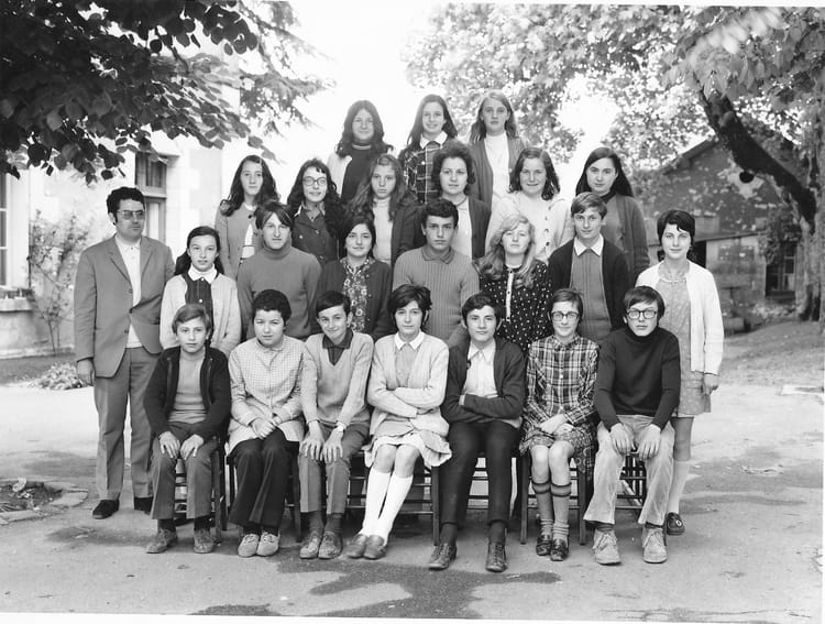 Photo de classe 3eme ou 4eme 1971 ou 1972 de 1971, Collège Maurice