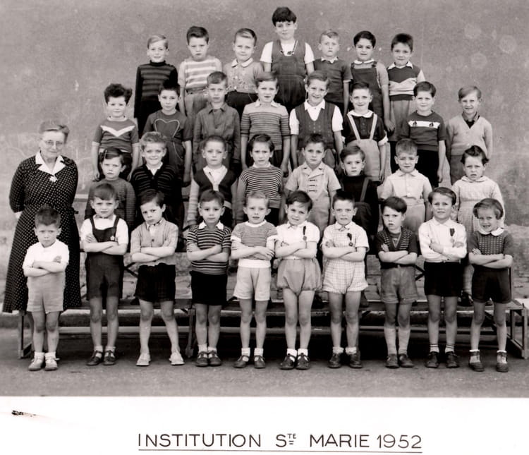 Photo de classe Ecole Sainte Marie de 1952, ECOLE SAINTE MARIE ...