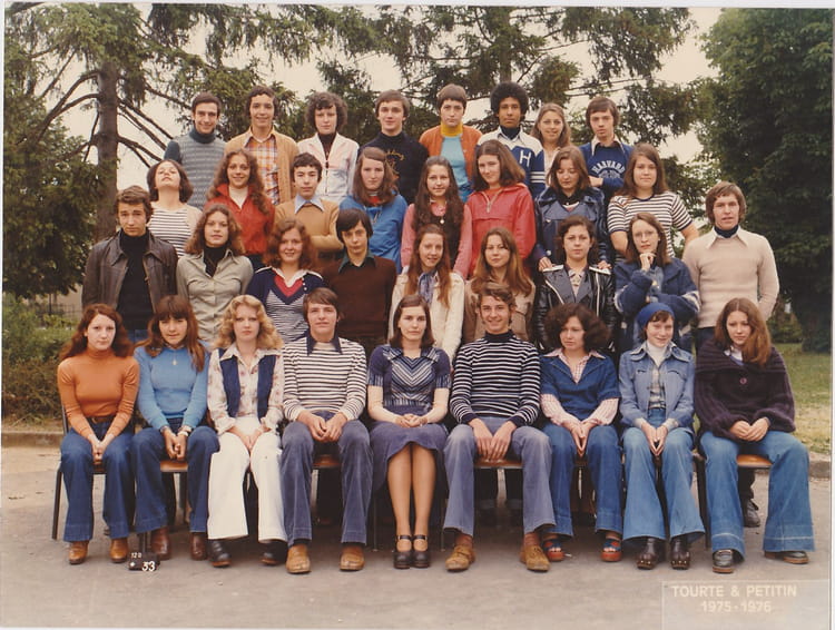 Photo de classe 2nd C Maine de Biran Bergerac 19751976 de 1975, Lycée