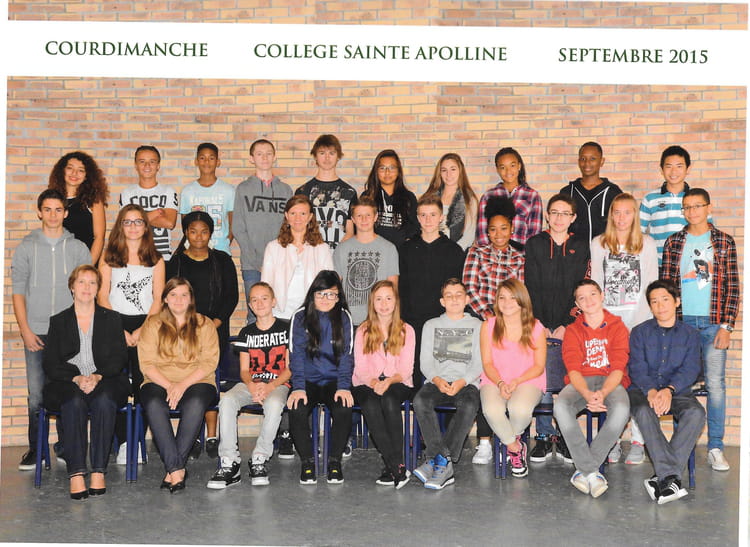 Photo de classe Photo de classe de troisième de 2015, Collège Sainte
