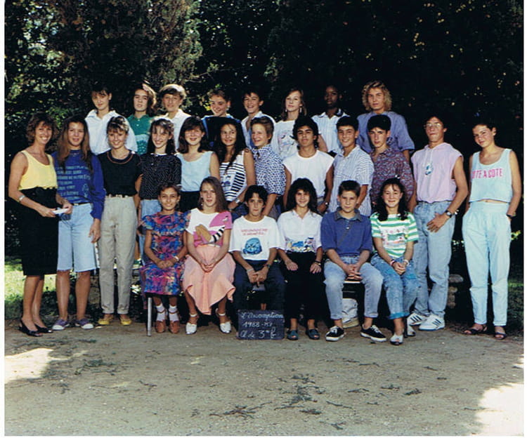 Photo de classe 3eme B 198889 de 1988, Collège L'assomption Copains