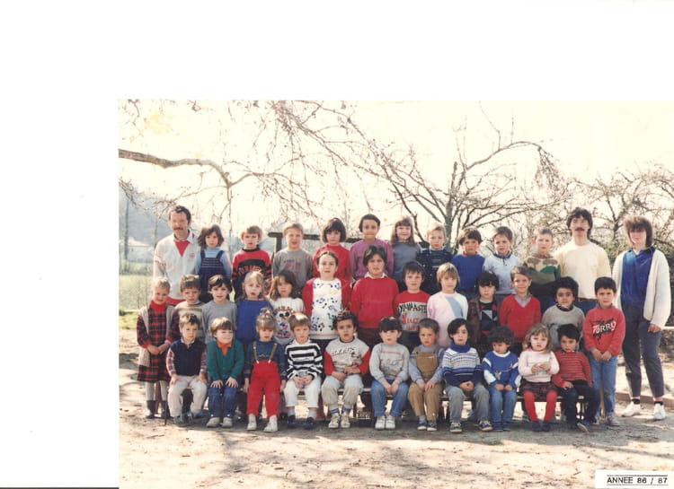 Photo de classe PS à GS de 1986, Ecole Champagnac La Riviere (Champagnac La Riviere) Copains d