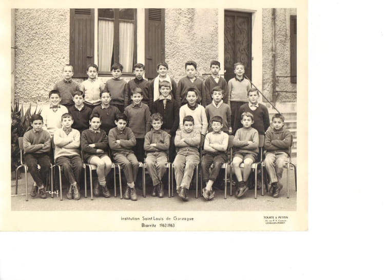 Photo de classe Classe de 7° de 1963, Ecole Saint Louis De Gonzague