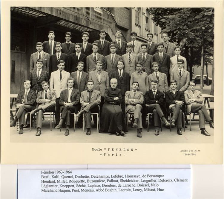 Photo de classe TERMINALE de 1964, Collège Privé Fénelon Saintemarie