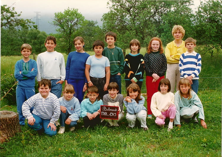 Photo de classe CM1 Belmont sur Buttant de 1988, Ecole (Belmont Sur