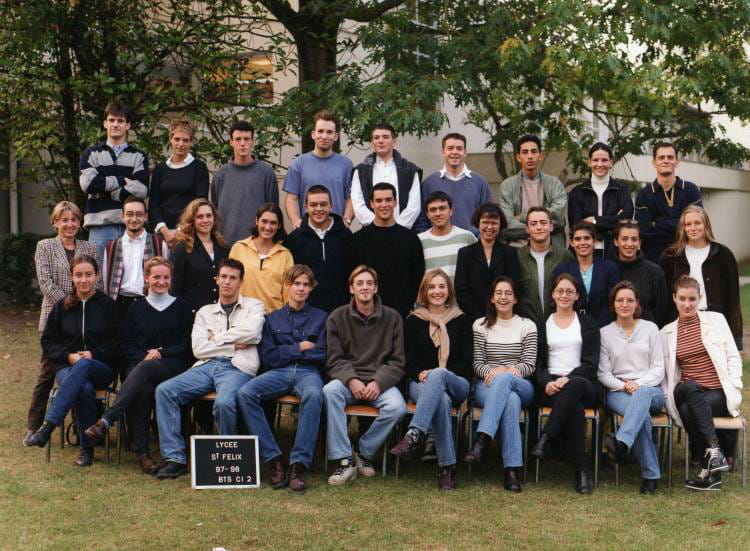 Photo de classe BTS CI 2 de 1997, Lycée Saint-félix - Copains d'avant
