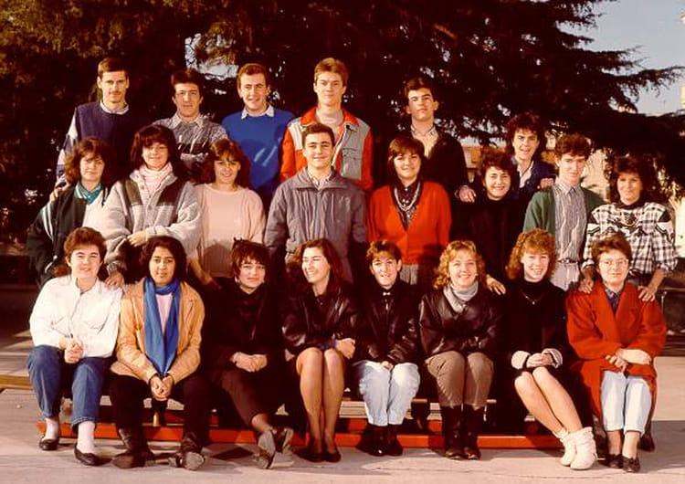 Photo de classe BTS CI - Lycee Bristol - Cannes de 1988, BTS COMMERCE ...